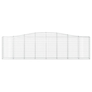 Coșuri gabion arcuite 6 buc, 400x30x100/120 cm fier galvanizat