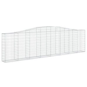 Coșuri gabion arcuite 8 buc, 400x30x100/120 cm fier galvanizat