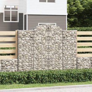 Coșuri gabion arcuite 10 buc, 200x50x160/180cm, fier galvanizat