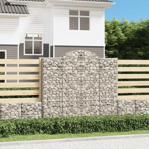 Coșuri gabion arcuite 4 buc, 200x50x180/200 cm, fier galvanizat