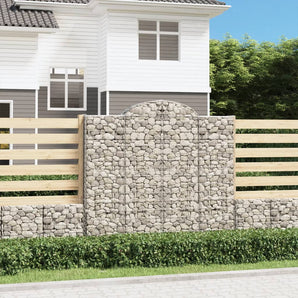 Coșuri gabion arcuite 8 buc, 200x50x180/200 cm, fier galvanizat