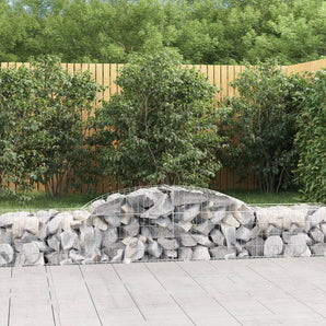 Coșuri gabion arcuite, 11 buc., 300x50x40/60cm, fier galvanizat