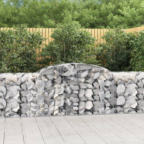 Coșuri gabion arcuite 17 buc, 300x50x80/100 cm, fier galvanizat