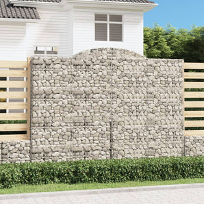 Coșuri gabion arcuite, 10 buc 300x50x220/240cm, fier galvanizat