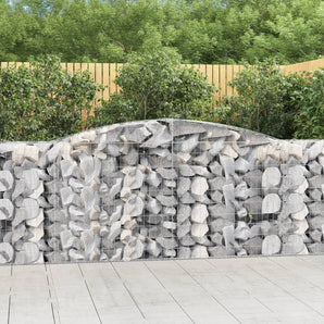 Coșuri gabion arcuite 5 buc, 400x50x100/120 cm fier galvanizat