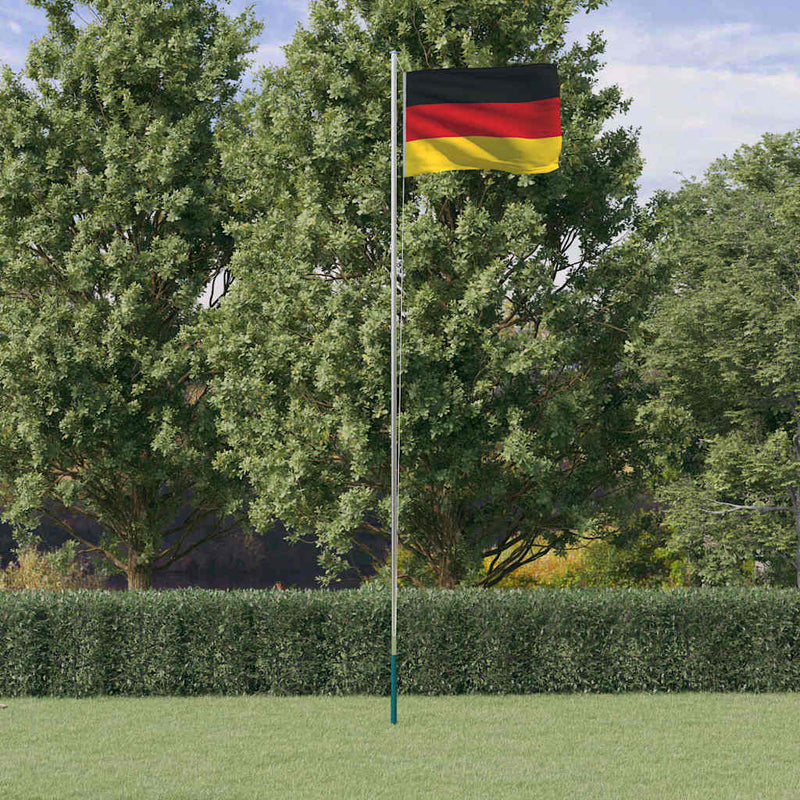 Steag Germania și stâlp din aluminiu, 6,08 m