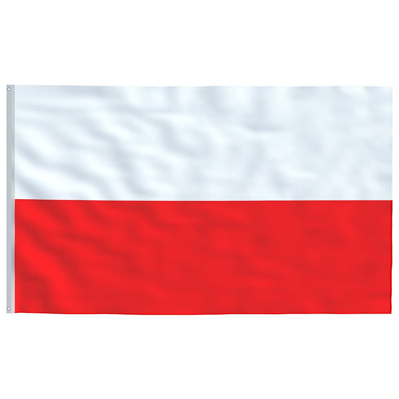 Steag Polonia și stâlp din aluminiu, 5,5 m
