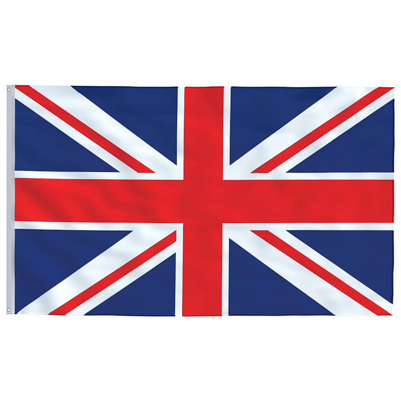Steag Marea Britanie și stâlp din aluminiu, 5,5 m