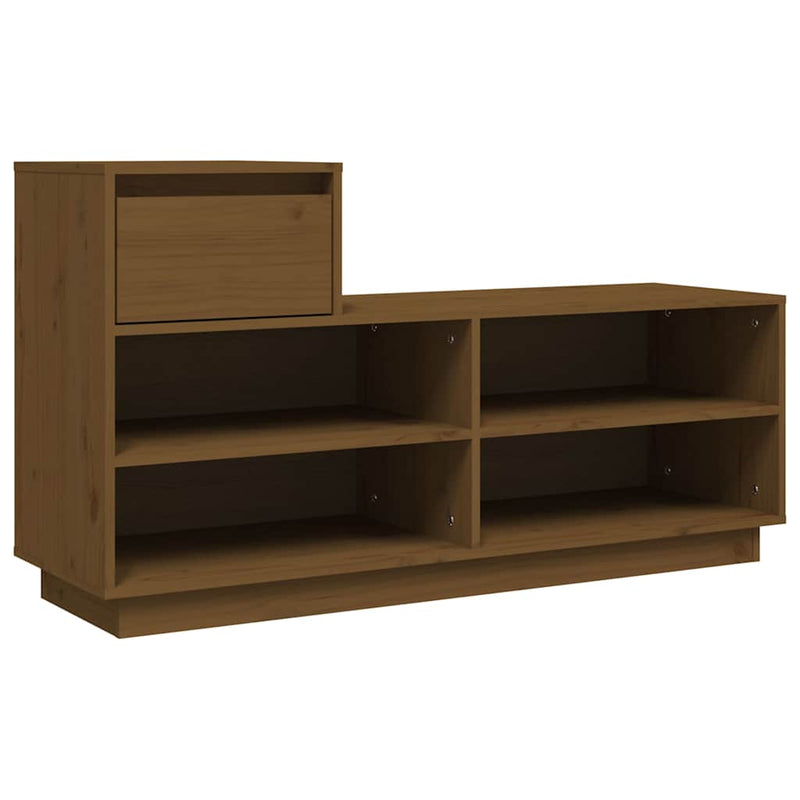 Pantofar, maro miere, 110x34x61 cm, lemn masiv de pin