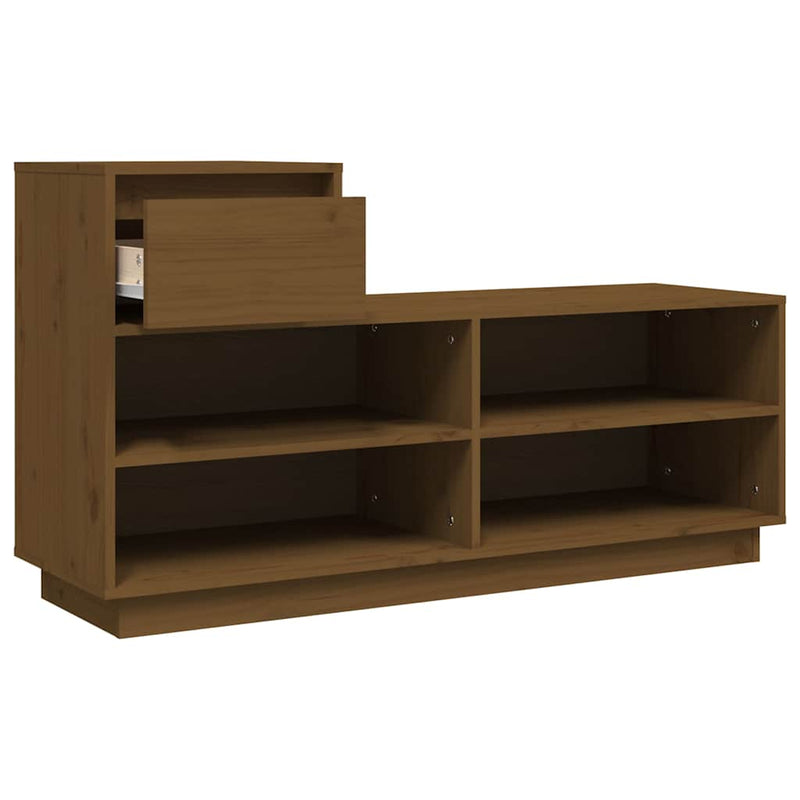 Pantofar, maro miere, 110x34x61 cm, lemn masiv de pin