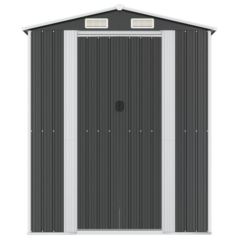 Șopron de grădină, antracit, 192x689x223 cm, oțel galvanizat