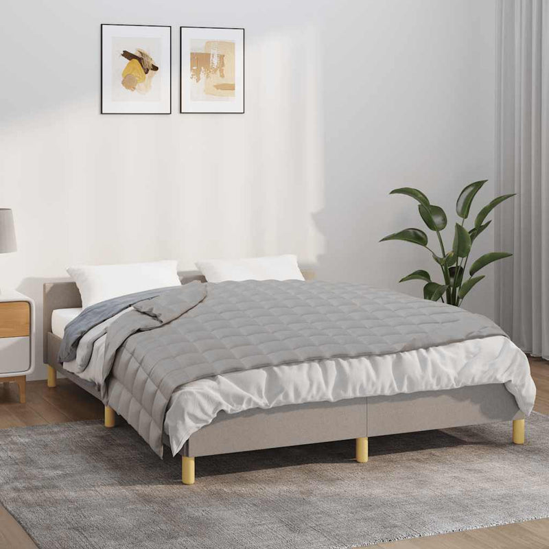 Pătură cu greutăți, gri, 138x200 cm, 6 kg, material textil