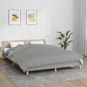 Pătură cu greutăți, gri, 200x200 cm, 13 kg, material textil