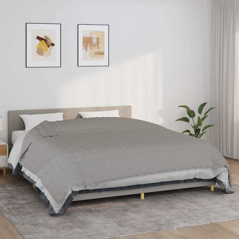 Pătură cu greutăți, gri, 200x260 cm, 11 kg, material textil