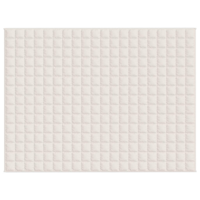 Pătură cu greutăți, crem deschis, 150x200 cm, 7 kg, textil