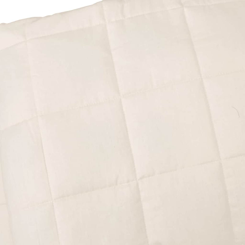 Pătură cu greutăți, crem deschis, 150x200 cm, 7 kg, textil