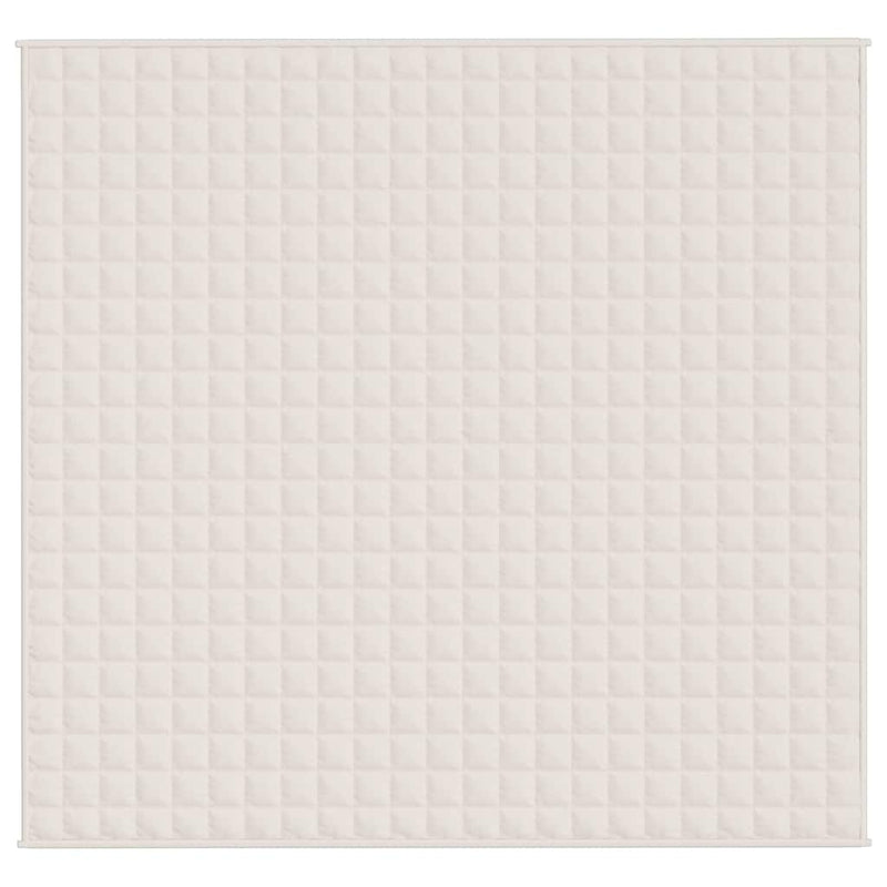 Pătură cu greutăți, crem deschis, 220x235 cm, 11 kg, textil