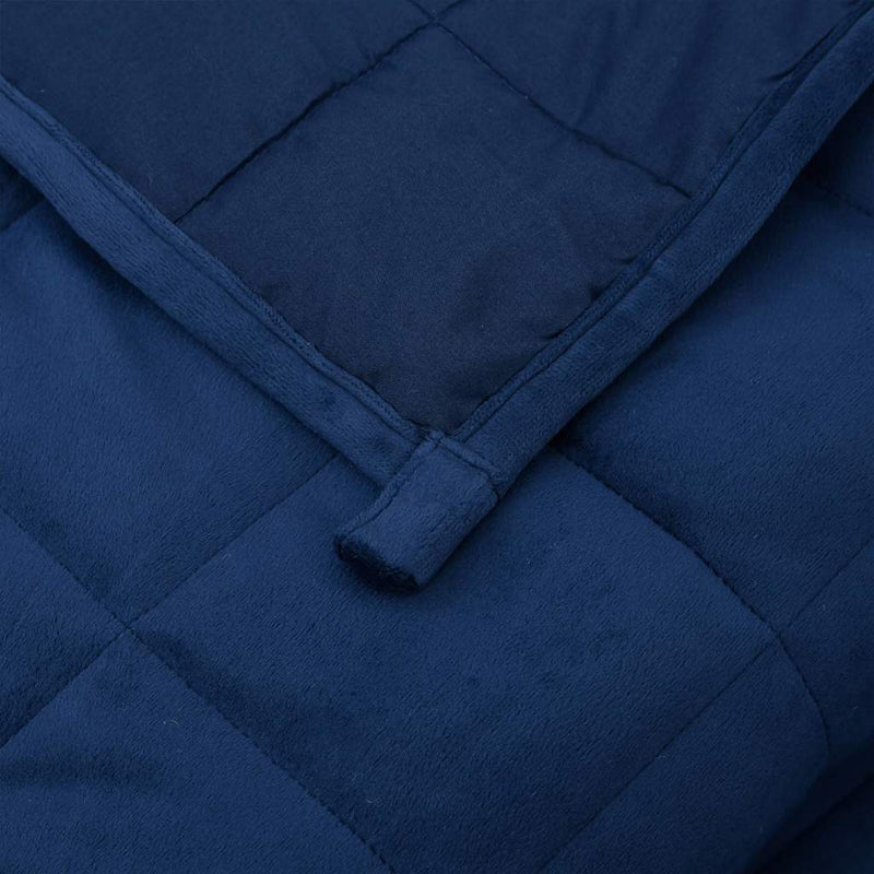 Pătură cu greutăți, albastru, 150x200 cm, 7 kg, material textil