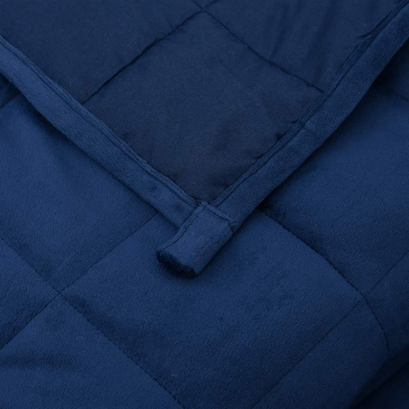 Pătură cu greutăți, albastru, 150x200 cm, 11 kg, textil
