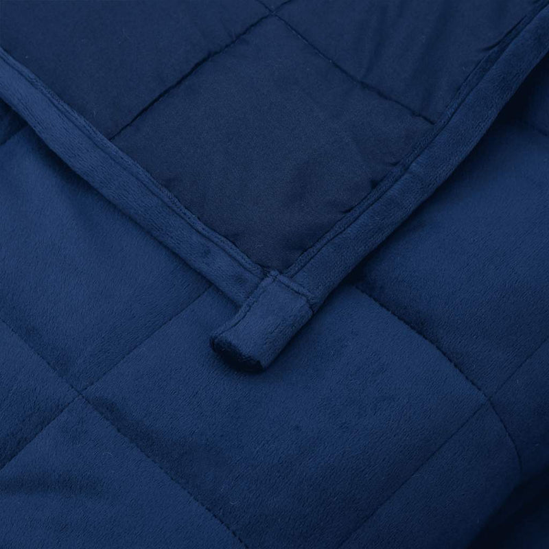 Pătură cu greutăți, albastru, 220x260 cm, 15 kg, textil