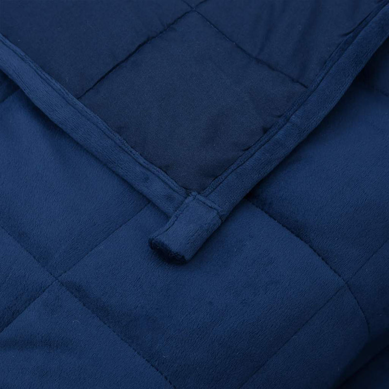 Pătură cu greutăți, albastru, 235x290 cm, 11 kg, textil
