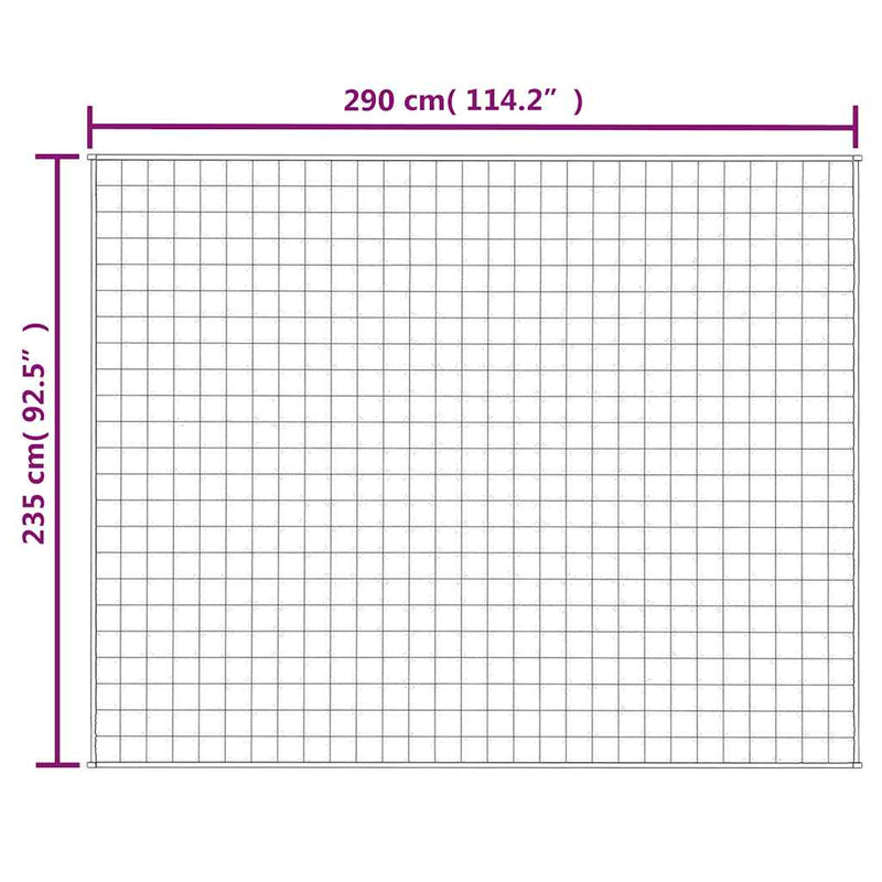 Pătură cu greutăți, albastru, 235x290 cm, 11 kg, textil