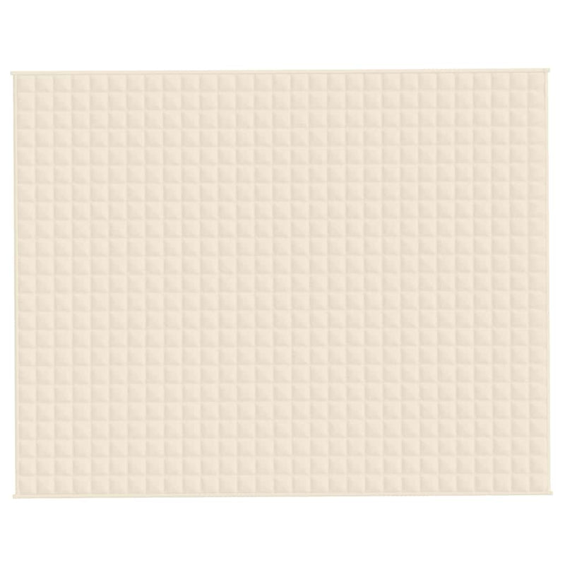 Pătură cu greutăți, crem deschis, 235x290 cm, 11 kg, textil
