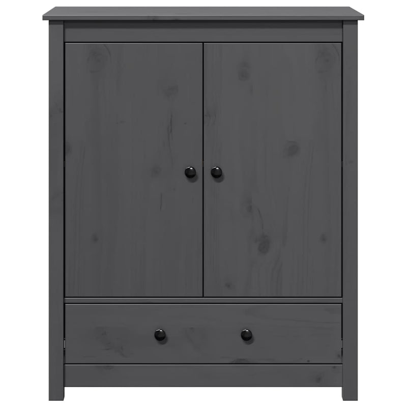 Dulap, gri, 83x41,5x100 cm, lemn masiv de pin