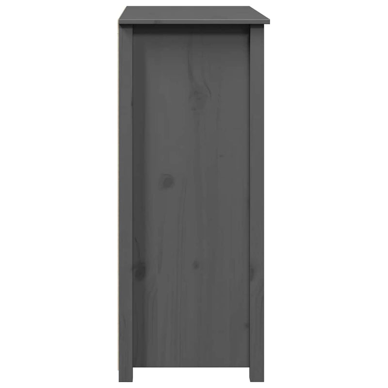 Dulap, gri, 83x41,5x100 cm, lemn masiv de pin