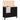 Cutie de rufe, negru, 88,5x44x76 cm, lemn masiv de pin