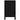 Cutie de rufe, negru, 88,5x44x76 cm, lemn masiv de pin