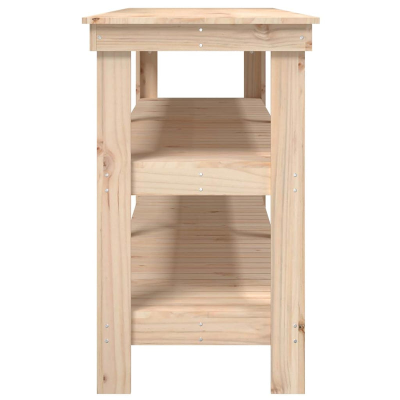 Banc de lucru natural 181 x 50 x 80 cm Lemn masiv de pin