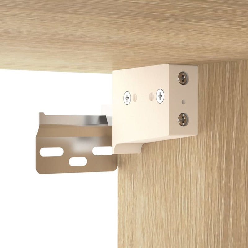Set mobilier de baie, 3 piese, stejar sonoma