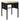 Set mobilier de grădină cu perne, 6 piese, negru, poliratan