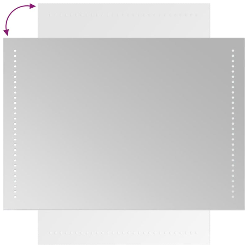 Oglinda de baie cu LED, 50x70 cm