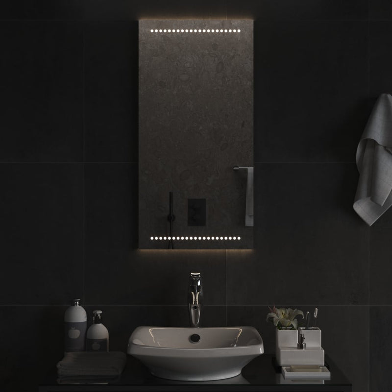 Oglindă de baie cu LED, 40x80 cm