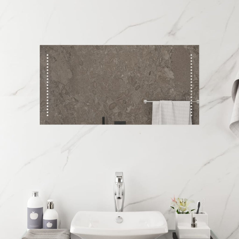 Oglindă de baie cu LED, 40x80 cm