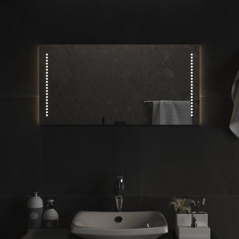 Oglindă de baie cu LED, 40x80 cm