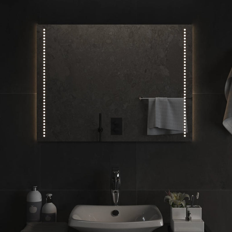 Oglindă de baie cu LED, 60x80 cm