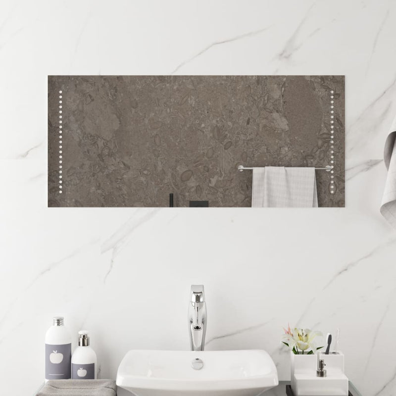 Oglindă de baie cu LED, 40x90 cm