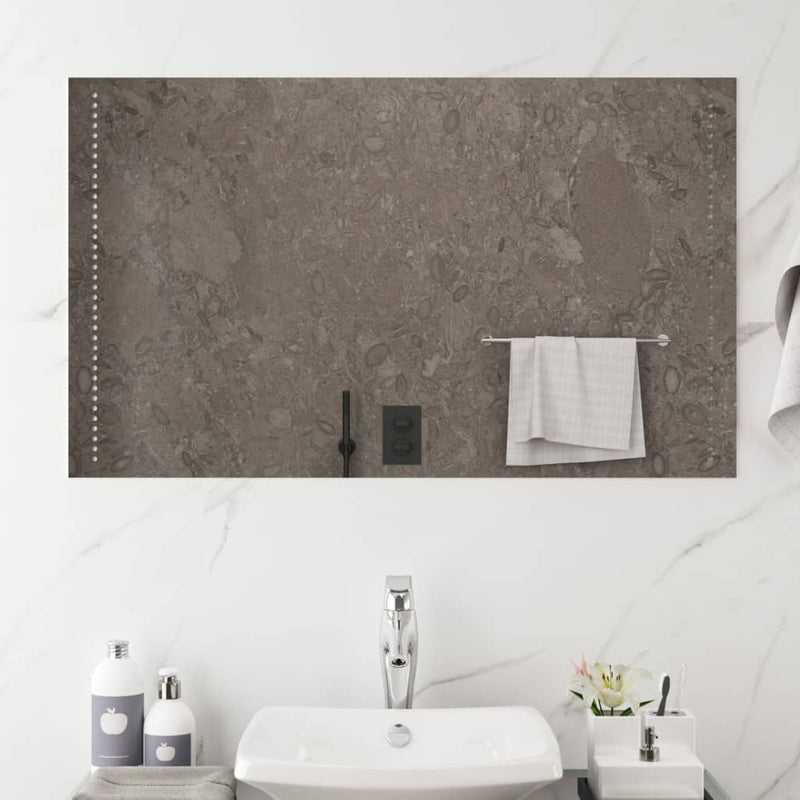 Oglindă de baie cu LED, 60x100 cm