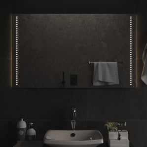 Oglindă de baie cu LED, 60x100 cm