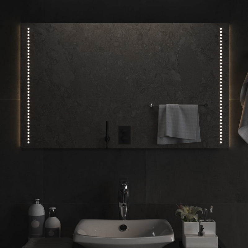 Oglindă de baie cu LED, 60x100 cm