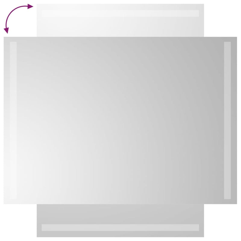 Oglinda de baie cu LED, 50x70 cm