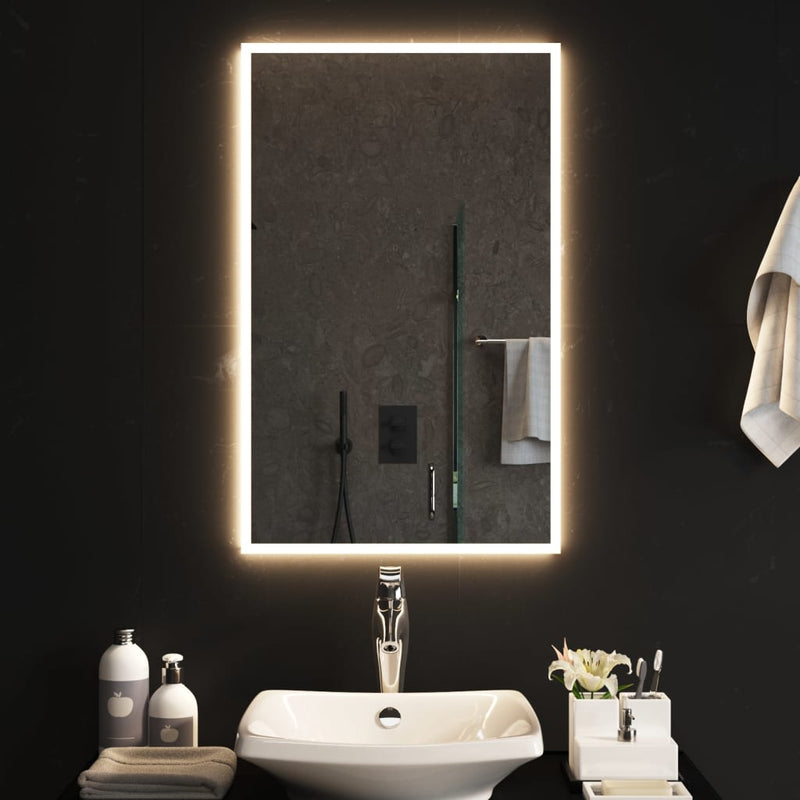 Oglindă de baie cu LED, 50x80 cm