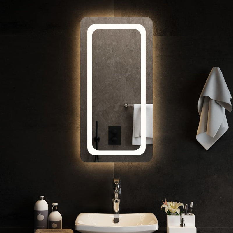 Oglindă de baie cu LED, 40x80 cm