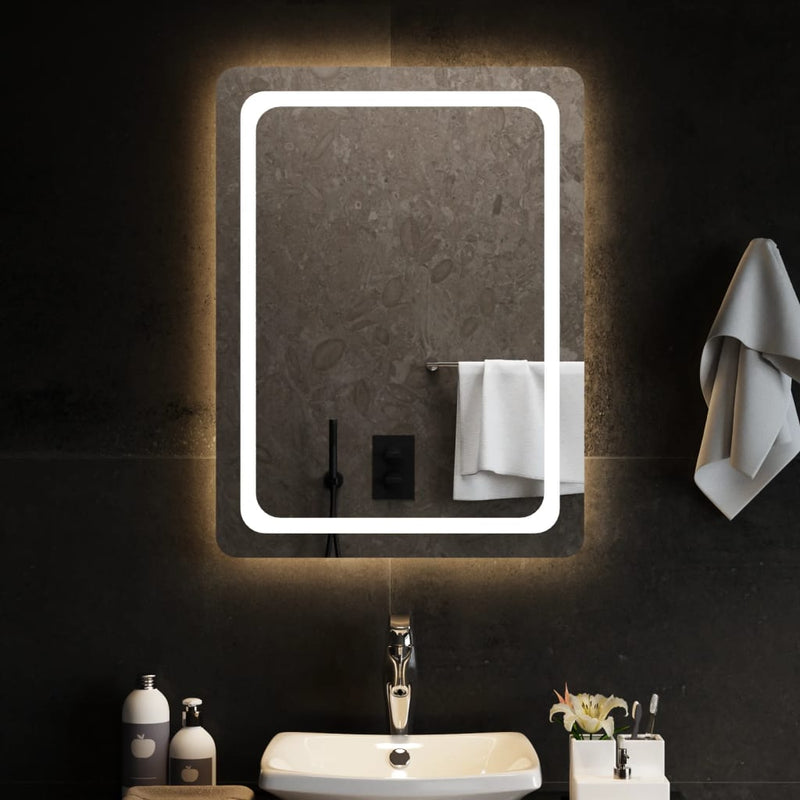 Oglindă de baie cu LED, 60x80 cm