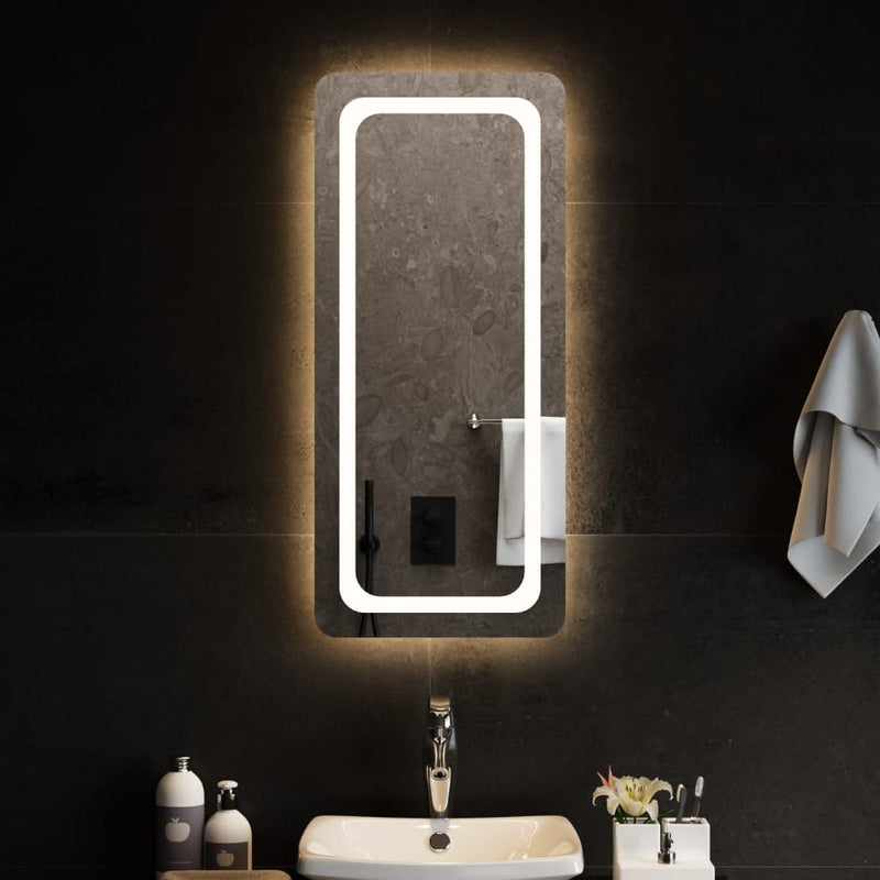 Oglindă de baie cu LED, 40x90 cm