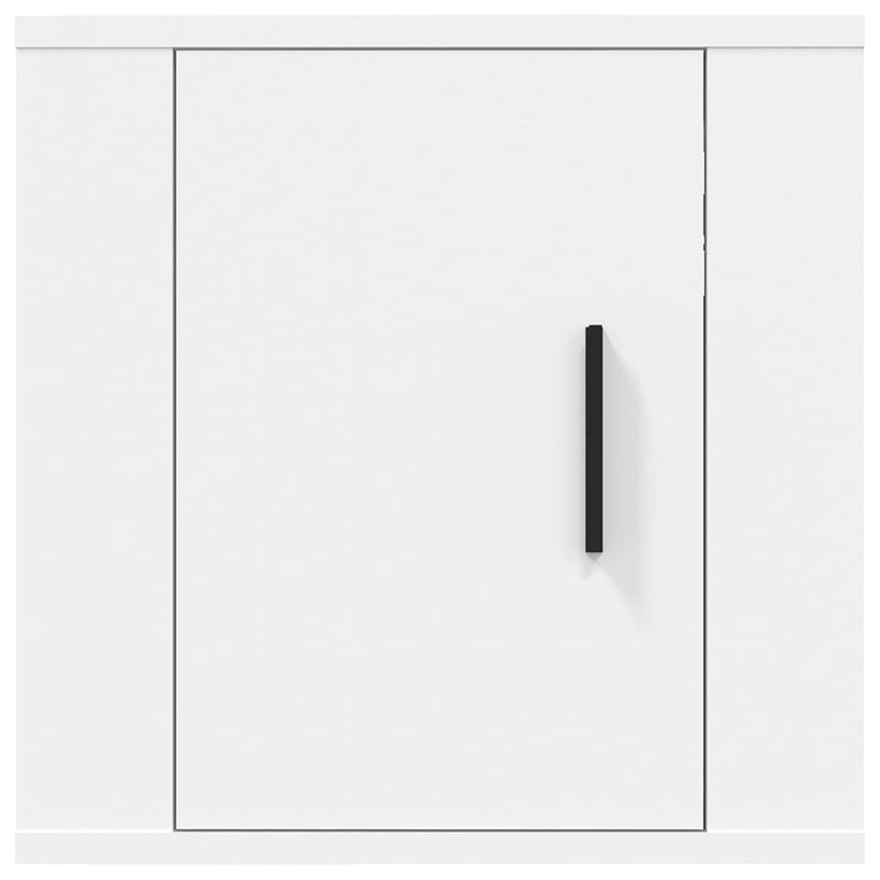 Dulapuri TV montate pe perete, 2 buc., alb, 40x34,5x40 cm