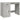 Birou, gri beton, 100x49x75 cm, lemn prelucrat